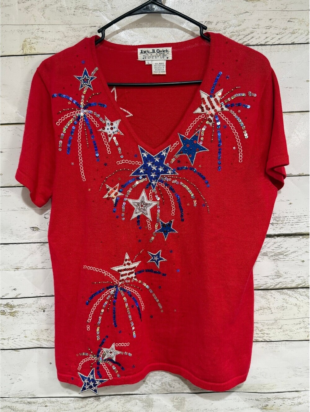 Jack B. Quick  Vintage Size Large USA Shirt